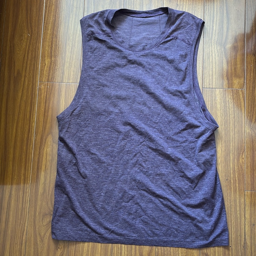 Lululemon Men’s Metal Tech Vent Purple Sleeveless Tank Shirt